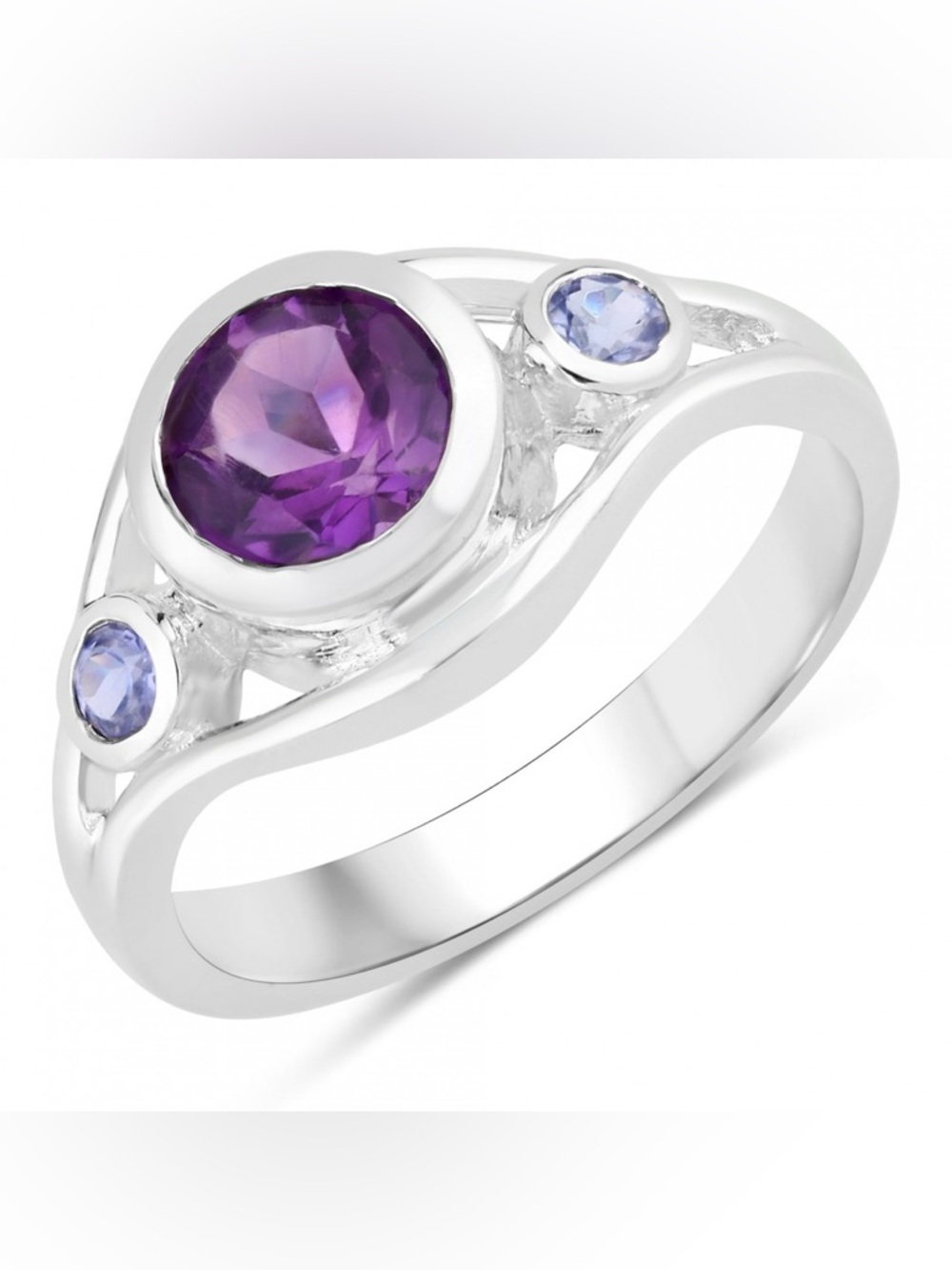 Amethyst & Tanzanite Ring